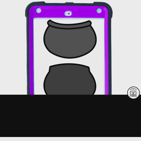 Halloween Cauldron Cut and Paste Craft with Visual Directions