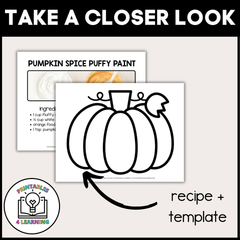 Pumpkin Spice Puffy Paint Craft for Kids