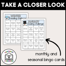 Load image into Gallery viewer, Reading BINGO - Monthly and Seasonal Reading Logs
