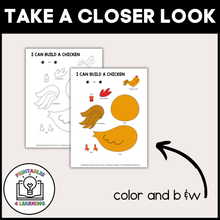 Load image into Gallery viewer, Roll and Build a Farm Animal - 9 Cut and Paste Crafts
