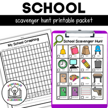 Load image into Gallery viewer, School Scavenger Hunt Packet
