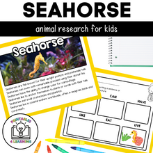 Load image into Gallery viewer, Seahorse Animal Study for Kids
