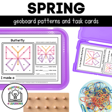 Load image into Gallery viewer, Spring Geoboards | Task Cards and Full Mat Geoboard Activities
