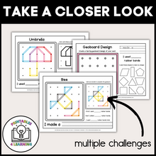 Load image into Gallery viewer, Spring Geoboards | Task Cards and Full Mat Geoboard Activities
