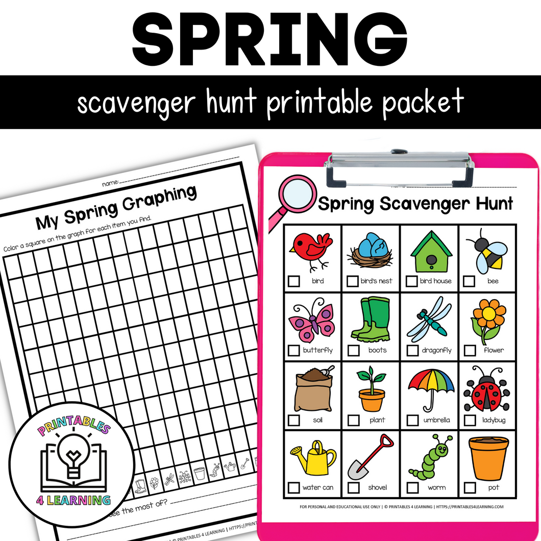 Spring Scavenger Hunt Packet