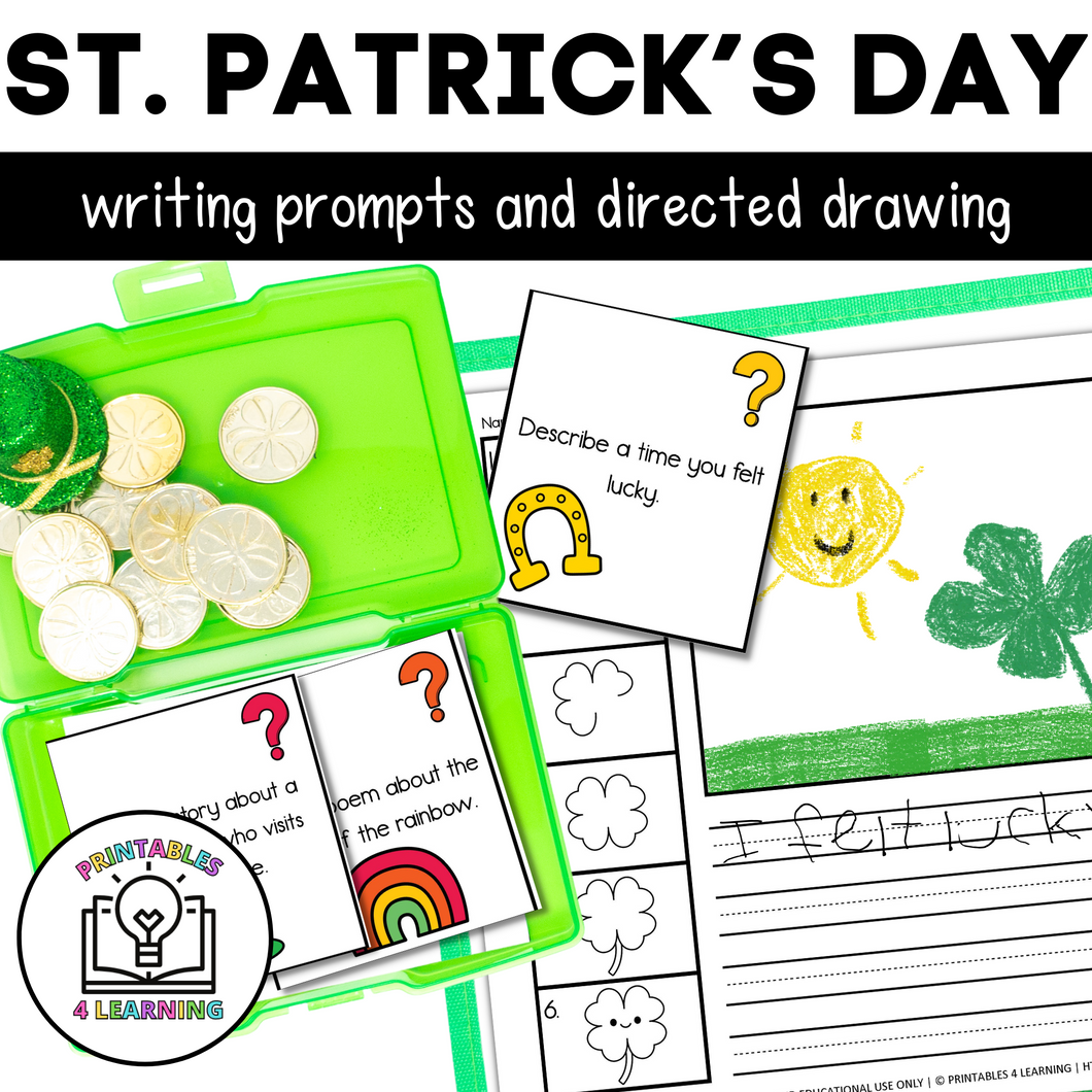 St. Patrick's Day Writing and Drawing Prompts for Kids