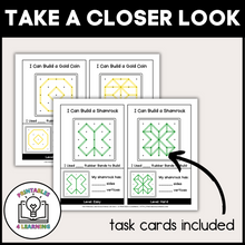 Load image into Gallery viewer, St. Patrick&#39;s Day Geoboards | Task Cards and Full Mat Geoboard Activities
