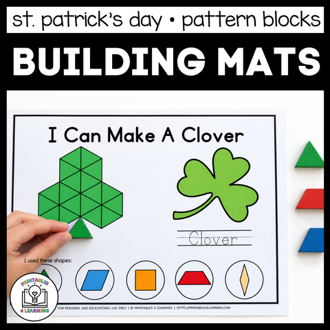 St. Patrick's Day Pattern Block Mats