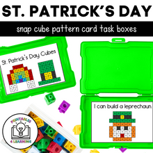 Load image into Gallery viewer, St. Patrick&#39;s Day Snap Cube Task Box
