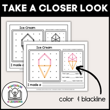 Load image into Gallery viewer, Summer Geoboards | Task Cards and Full Mat Geoboard Activities
