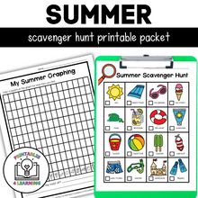 Load image into Gallery viewer, Summer Scavenger Hunt Packet
