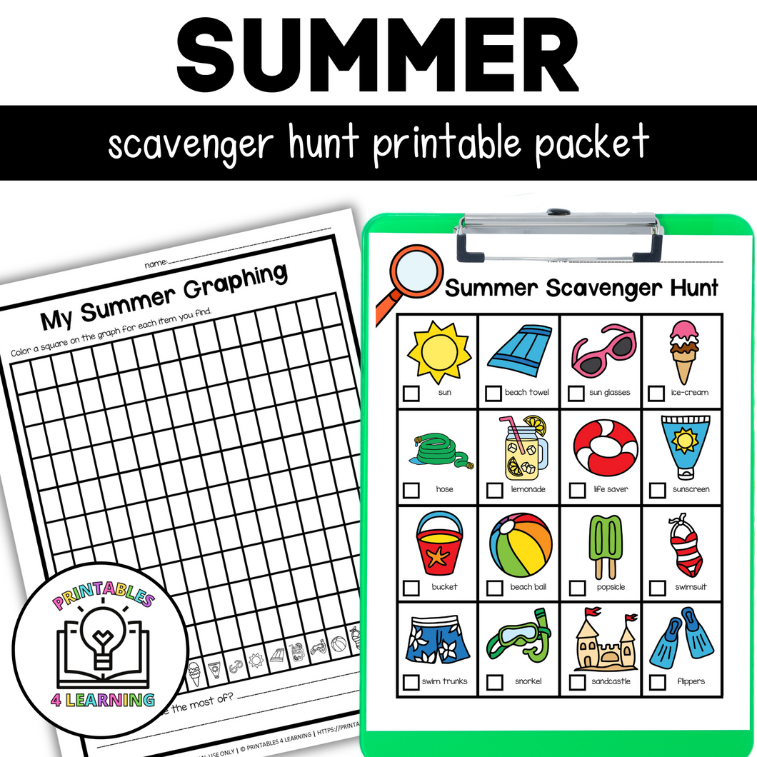 Summer Scavenger Hunt Packet