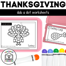 Load image into Gallery viewer, Thanksgiving Dot Marker Printables | Task Cards and Full-Page Activities
