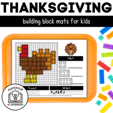 Load image into Gallery viewer, Thanksgiving Building Brick Mats
