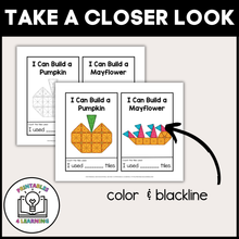 Load image into Gallery viewer, Thanksgiving Magnetic Tile Task Cards
