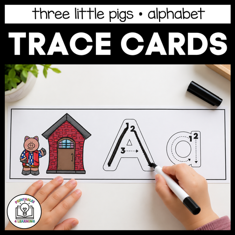 Three Little Pigs Alphabet Tracing