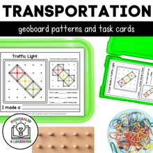 Load image into Gallery viewer, Transportation Geoboards | Task Cards and Full Mat Geoboard Activities
