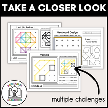 Load image into Gallery viewer, Transportation Geoboards | Task Cards and Full Mat Geoboard Activities
