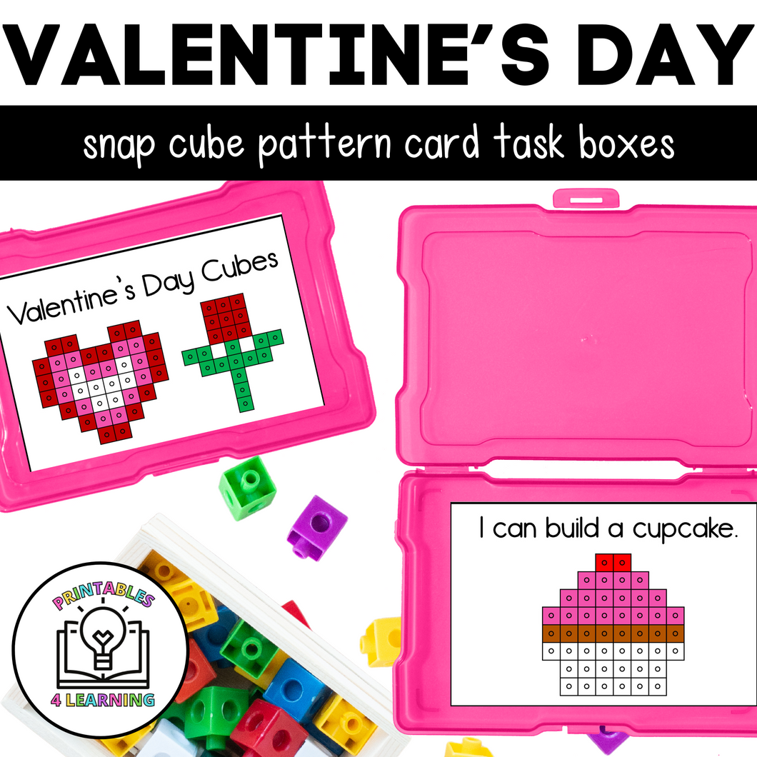 Valentine's Day Snap Cube Task Box