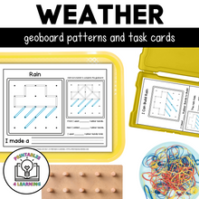 Load image into Gallery viewer, Weather Geoboards | Task Cards and Full Mat Geoboard Activities
