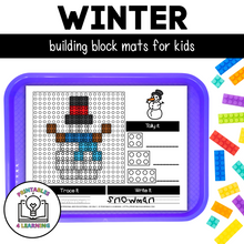 Load image into Gallery viewer, Winter Building Brick Mats
