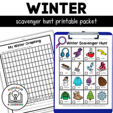 Load image into Gallery viewer, Winter Scavenger Hunt Packet
