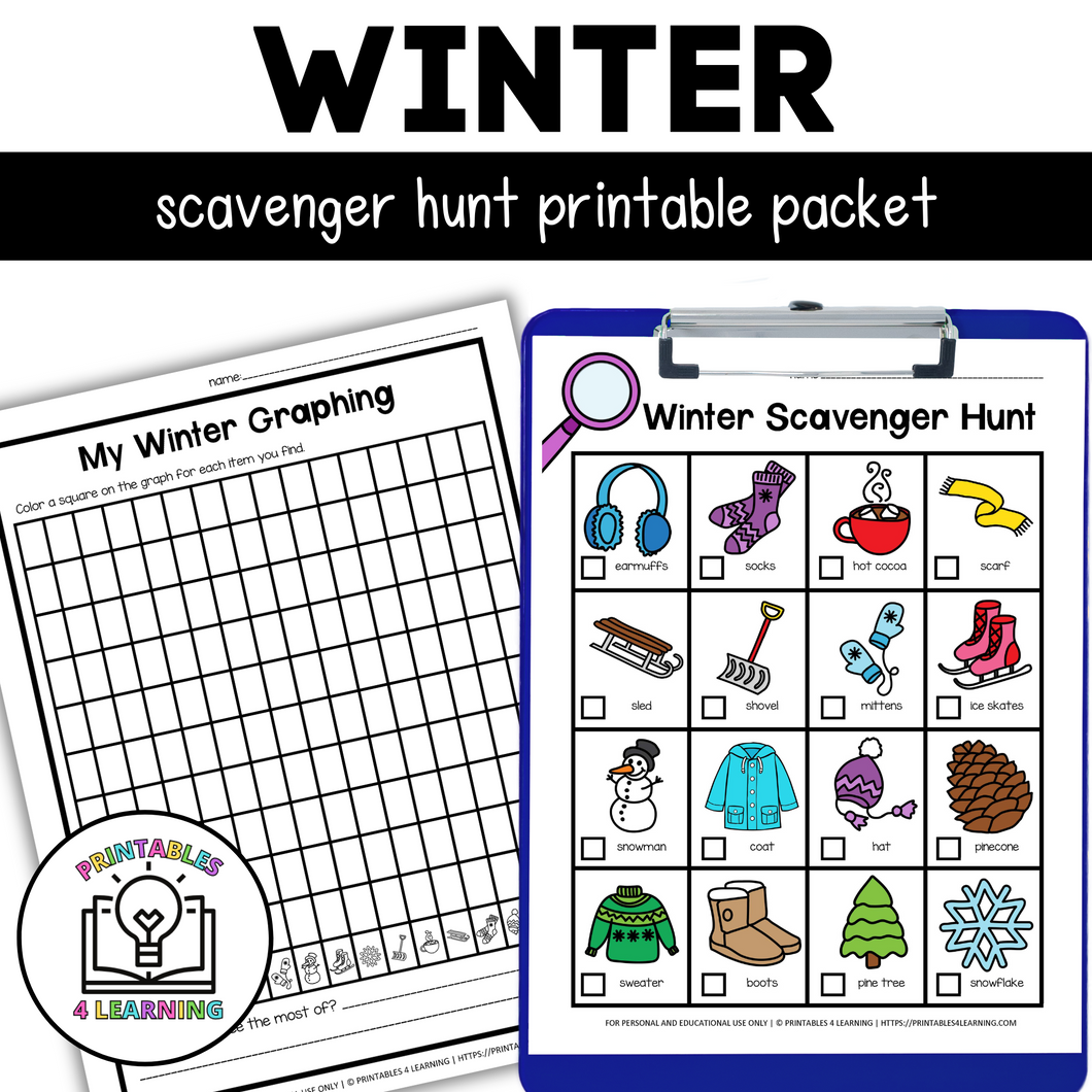 Winter Scavenger Hunt Packet