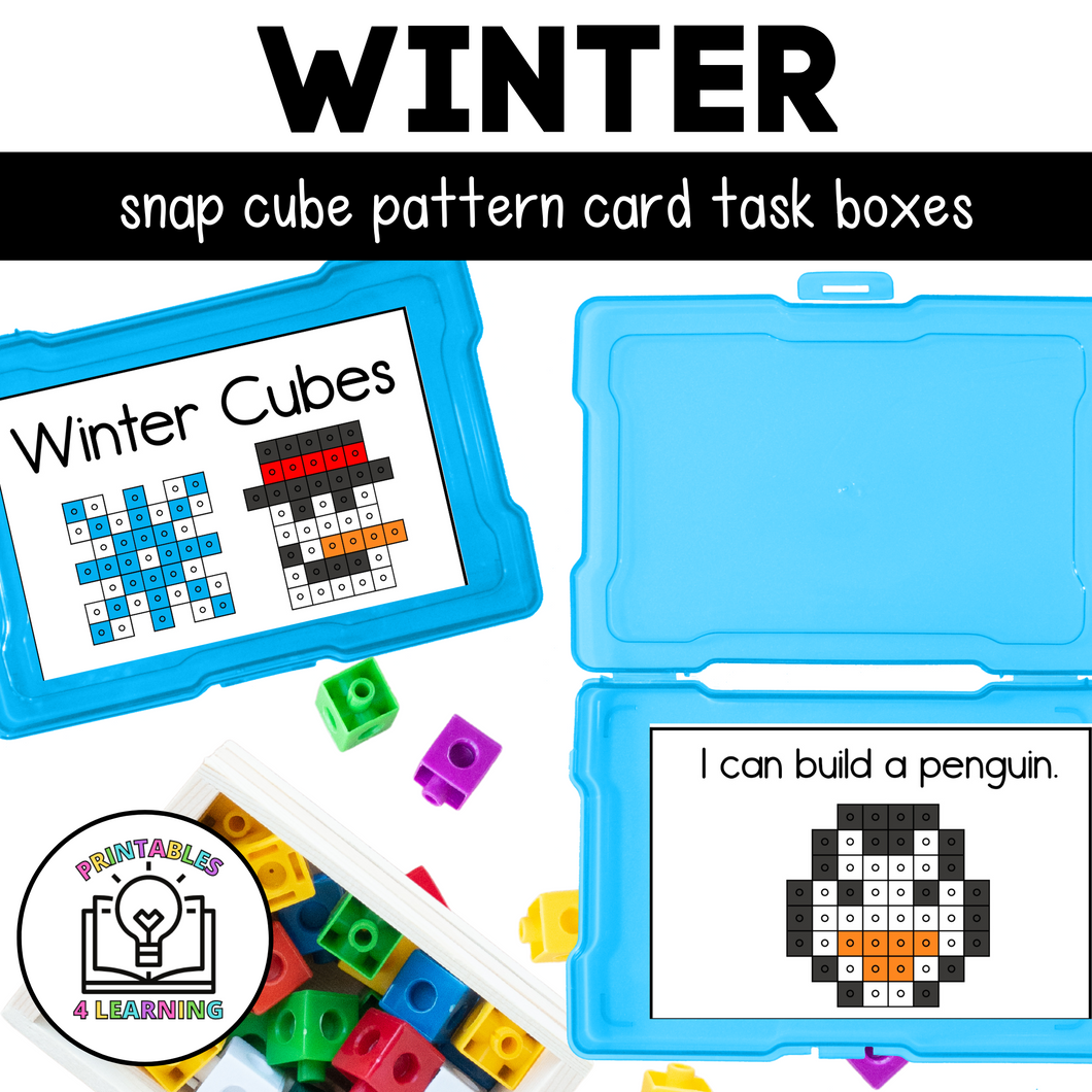 Winter Snap Cube Task Box