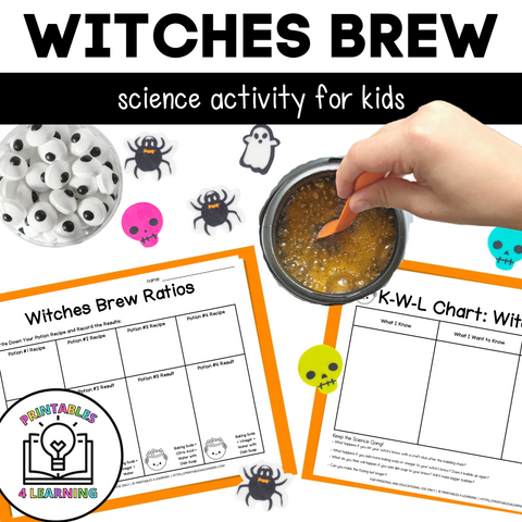 Witch's Brew Fizzing Science Experiment | Halloween Science & Chemical Reactions