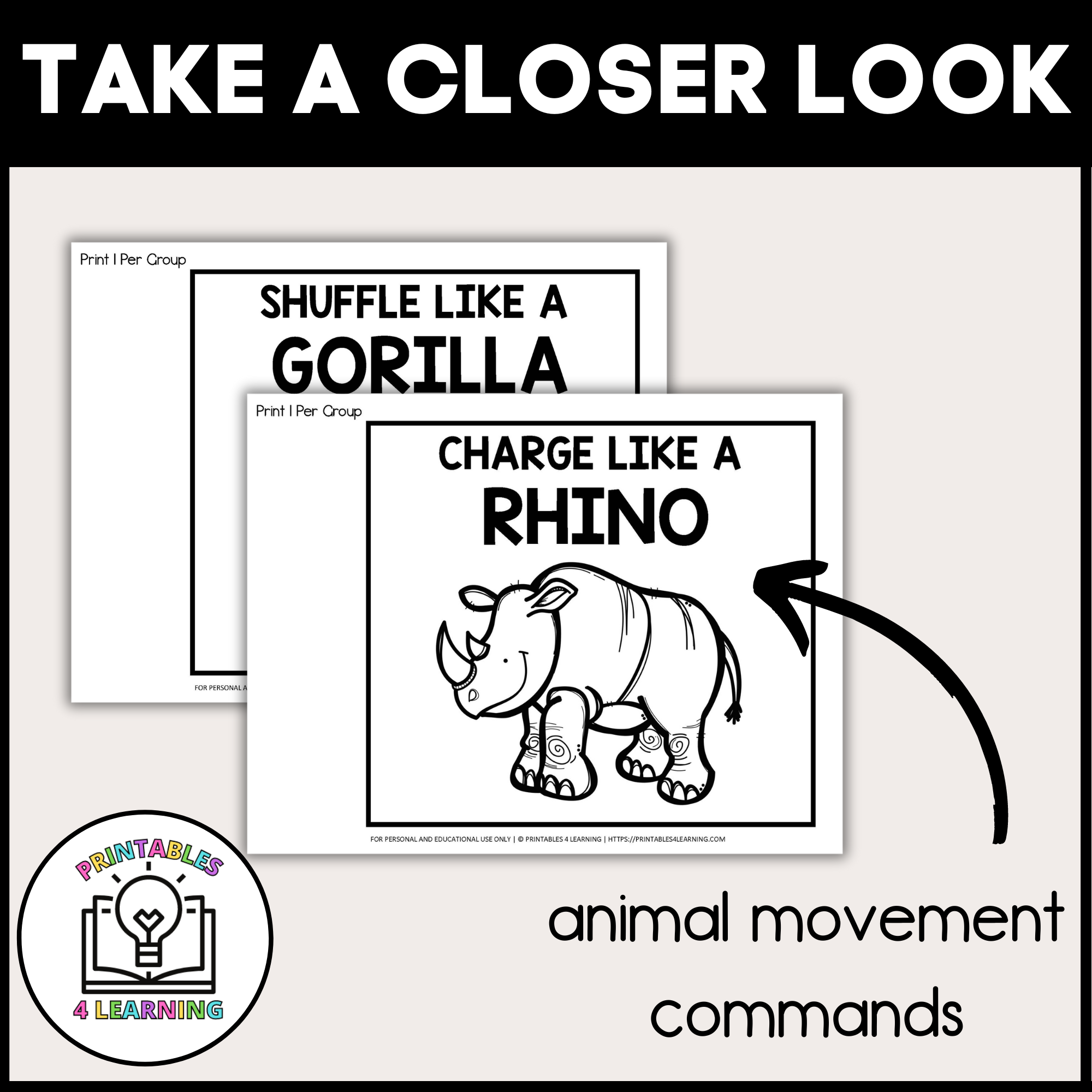 Unplugged Coding Animal Block Code Pathways - Printables 4 Learning