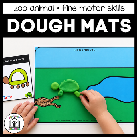 Zoo Animal Playdough Packet