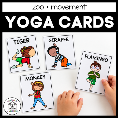 Yoga Cards for Kids: Zoo Animal Poses