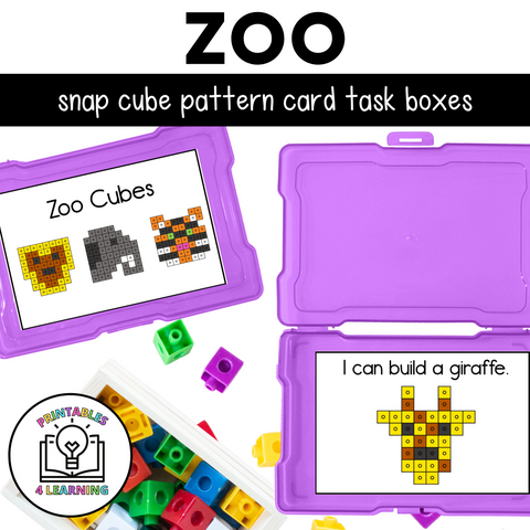 Zoo Snap Cube Task Box