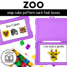 Load image into Gallery viewer, Zoo Snap Cube Task Box
