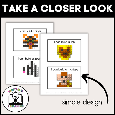 Zoo Snap Cube Task Box