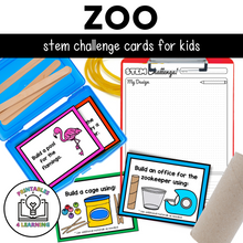 Load image into Gallery viewer, Zoo STEM Challenge Cards
