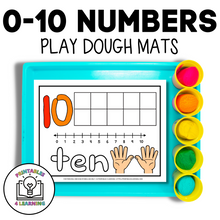 Load image into Gallery viewer, 0-10 Numbers Play Dough Mats
