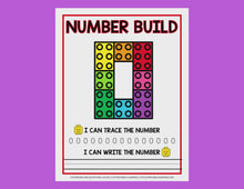 Load and play video in Gallery viewer, 0-20 Numbers Building Block Worksheets and Flash Cards
