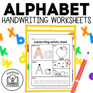 Alphabet Letters A to Z Worksheets – Printables 4 Learning