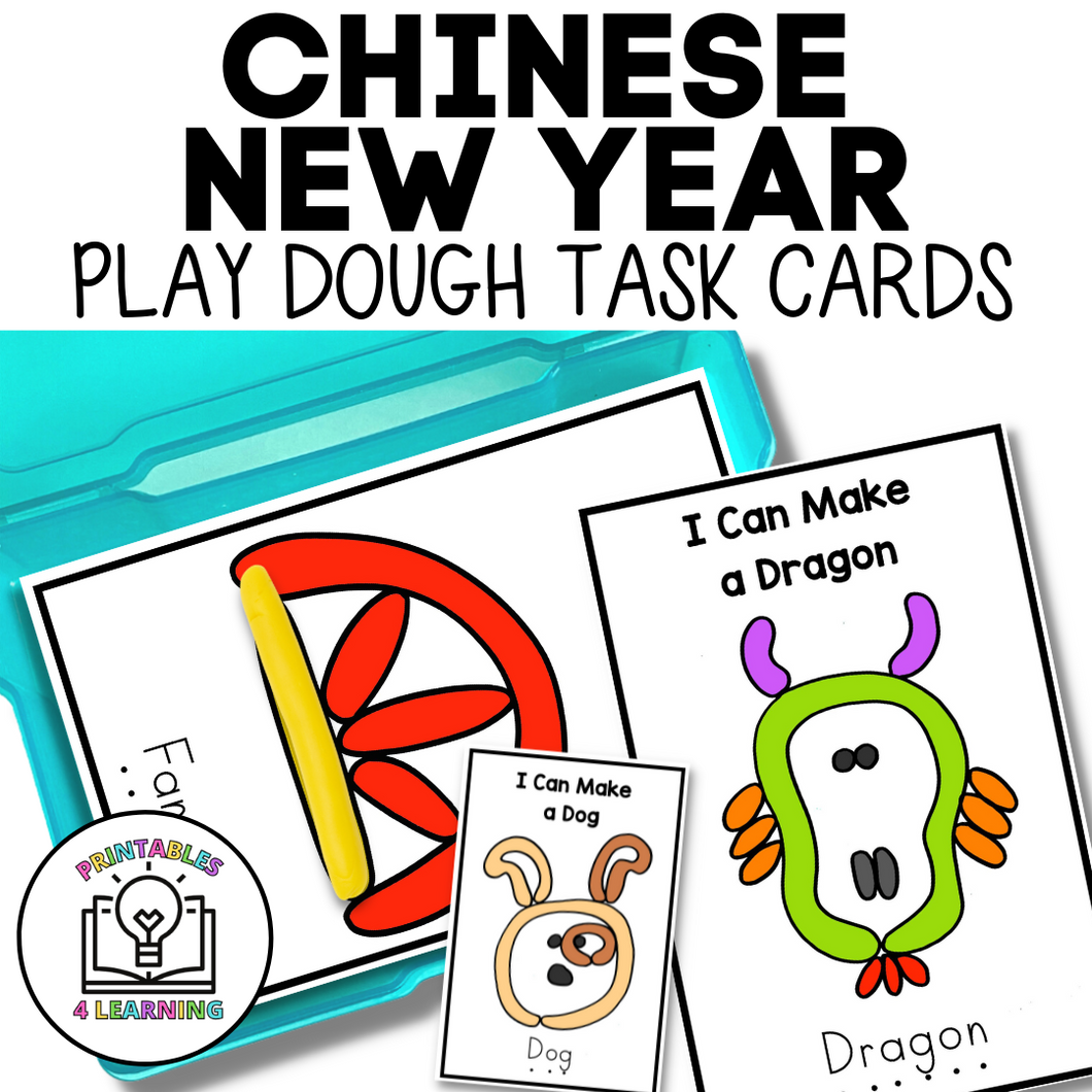 Chinese New Year Play Dough Task Cards
