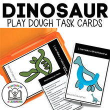 Load image into Gallery viewer, Dinosaurs Play Dough Task Cards
