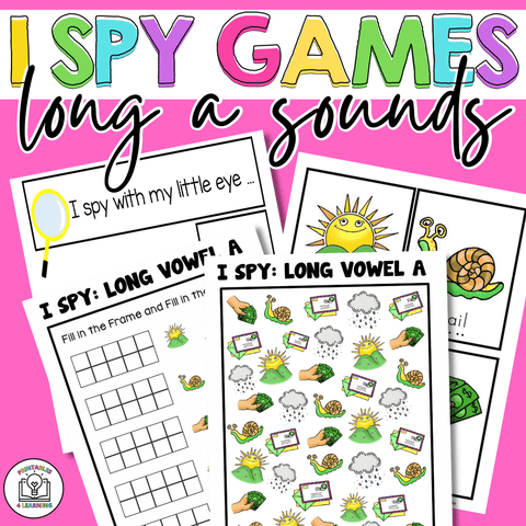 Long A Vowel Sounds I Spy Packet