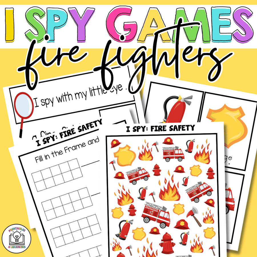 Fire Fighter I Spy Packet