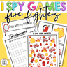 Fire Fighter I Spy Packet