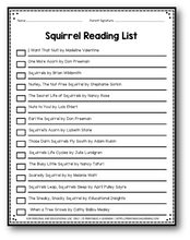 Load image into Gallery viewer, Editable Reading Log: Squirrel Books for Kids with Parent Handout - Printables 4 Learning
