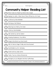 Load image into Gallery viewer, Editable Reading Log: Community Helper Books for Kids with Parent Handout - Printables 4 Learning
