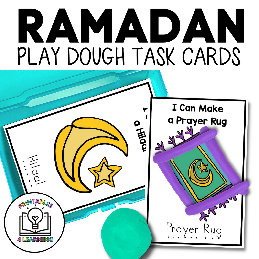 Ramadan Play Dough Task Cards