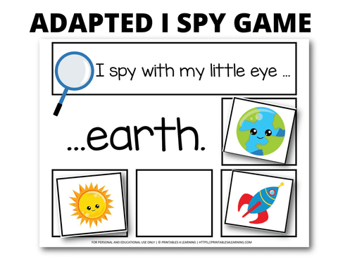 Solar System I Spy Packet