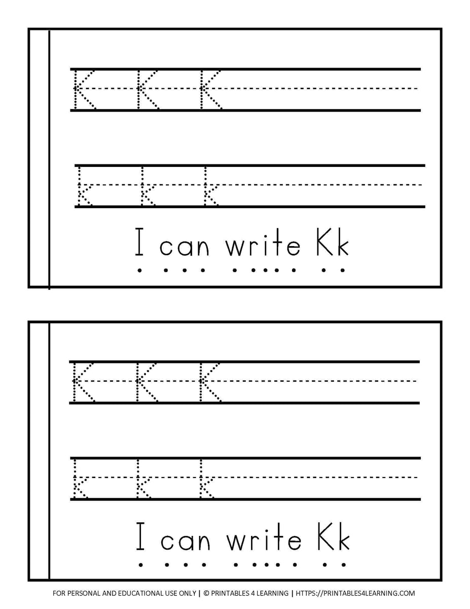 Letter K Emergent Reader Coloring Book – Printables 4 Learning