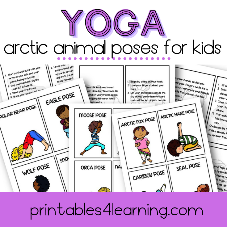Yoga Cards for Kids: Arctic Animal Poses